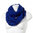 stylischer Loop Schal mit Pailetten in royalblau