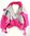 ausgefallener Schal mit Bommeln pink/grau